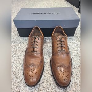 Johnston & Murphy Tyndall Wing Dress Shoes